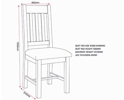 WINDSOR SLATTED DINING CHAIR (X2 PER BOX) - IVORY/OAT FABRIC