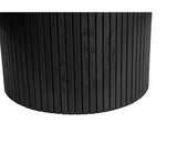Axel Round Fluted Dining Table - Black