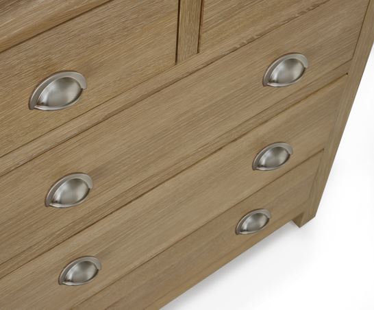Memphis Limed Oak 3 + 2 Drawer Chest