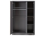 MALVERN 3 DOOR WARDROBE BEDROOM SET - GREY
