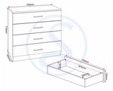 DAKOTA 2 DOOR WARDROBE BEDROOM SET - OAK EFFECT