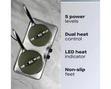 Daewoo Double 2500W Stainless Steel Hot Plate