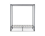 Farringdon Metal 4 Poster Single Bed - Black