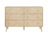 Herringford 6 Drawer Chest Oak