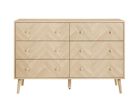 Herringford 6 Drawer Chest Oak