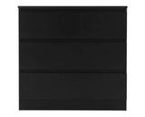 Malvern 3 Drawer Chest - Black