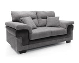 Samson 2 Seater - Black & Grey