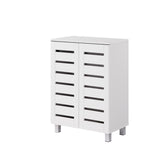 Euston 2 Door Shoe Cabinet - White