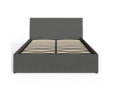 Ascot 150cm ottoman grey fabric