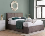 Hannover Double Ottoman Bed - Grey