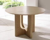 Cellini Round Dinining Table Natural Oak Effect