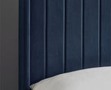 Leila Dual Storage Door Bed Royal Blue - King