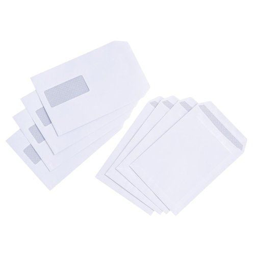 5 Star Value Envelopes Pocket Press Seal Window 90gsm C5 229x162mm White (Pack of 500)