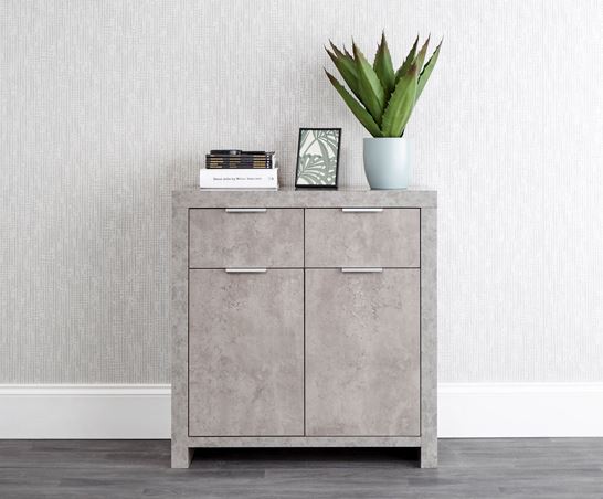 Bloc Compact Sideboard Concrete
