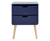 Nyborg Pair Of 2 Drawer Bedsides Nightshadow Blue