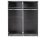 MALVERN 4 DOOR WARDROBE - GREY