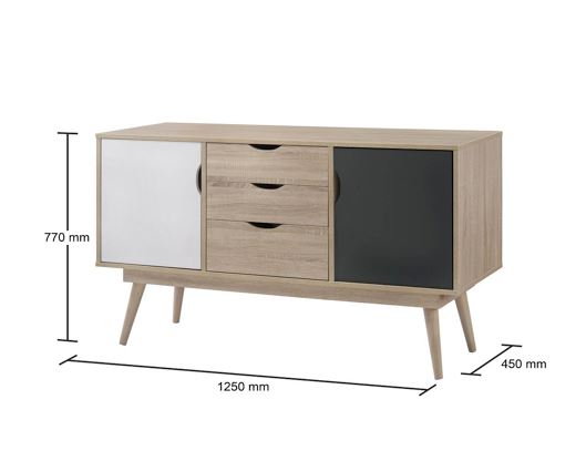Culton Sideboard with 2 Doors & 3 Drawers