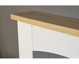 Adam Huxley in Pure White & Grey with Aviemore Electric Stove in Black, 39 Inch