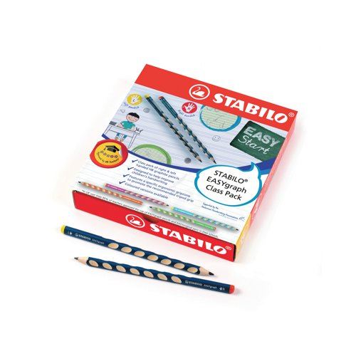 Stabilo EASYgraph Graphite Pencil HB Classpack Left and Right Handed (Pack of 48) UK&#47;321-2HB&#47;48