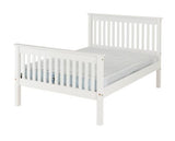 Monaco Double Bed High Foot End - White