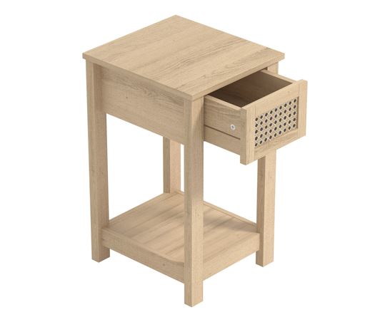 Chudleigh 1 Drawer Bedside Table Oslo Oak