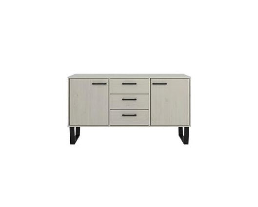 Texas Medium Sideboard with 2 Door, 3 Drawers-Grey