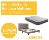 Berlin Bed with SleepSoul Balance Mattress - Small Double