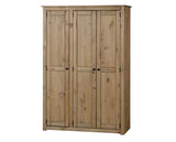 Panama 3 Door Wardrobe - Natural Wax