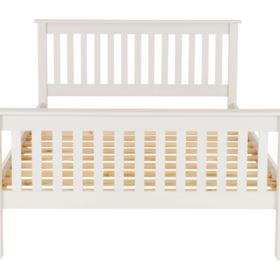 Monaco 5' Bed High Foot End - White