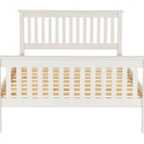 Monaco 5' Bed High Foot End - White