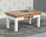 Alfie Coffee Table With Drawer Solid Mango Wood