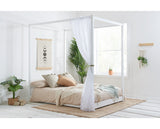 Darwin Four Poster Double Bed - White