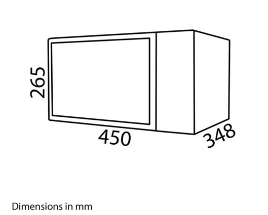 SIA FDM21WH 700W 20L Digital Microwave White