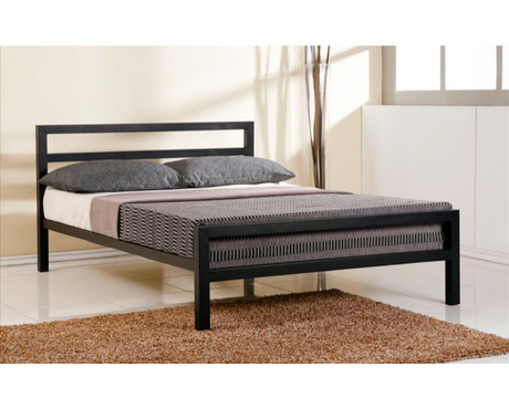 City Block Single Bed Frame - Black