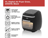 Black + Decker 11L 5-in-1 Air Fryer with Window