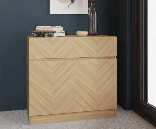 Catania Compact Sideboard Euro Oak