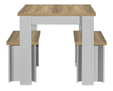 Highgate Grey Dining Table & Bench Set