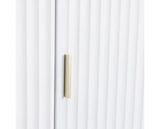 MIAMI 3 DOOR WARDROBE - WHITE/GOLD