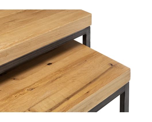 BROOKLYN OAK NESTING LAMP TABLES