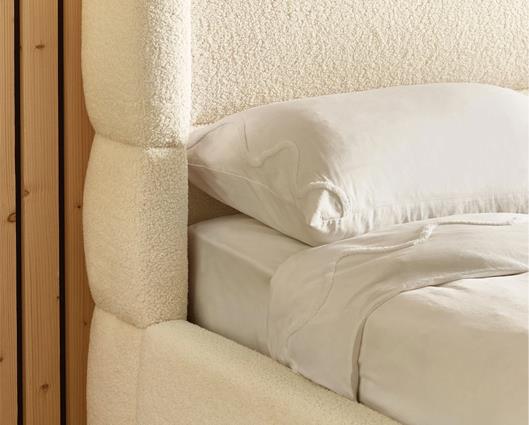 Oberon Boucle Bed Cream - King