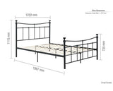 Emily Small Double Bed - Black