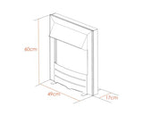 Adam Eclipse Electric Fire in Black