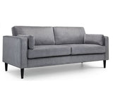 HAYWARD 3 SEATER - DARK GREY CHENILLE FABRIC