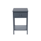 Shaker 1 Drawer Petite Bedside Cabinet-Midnight Blue