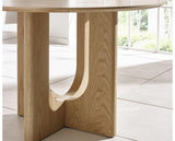 Cellini Round Dinining Table Natural Oak Effect