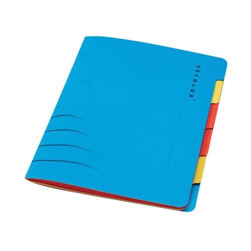 Jalema Secolor Sixtab 6- Part File A4 Blue (Pack of 5) 8331600-10791