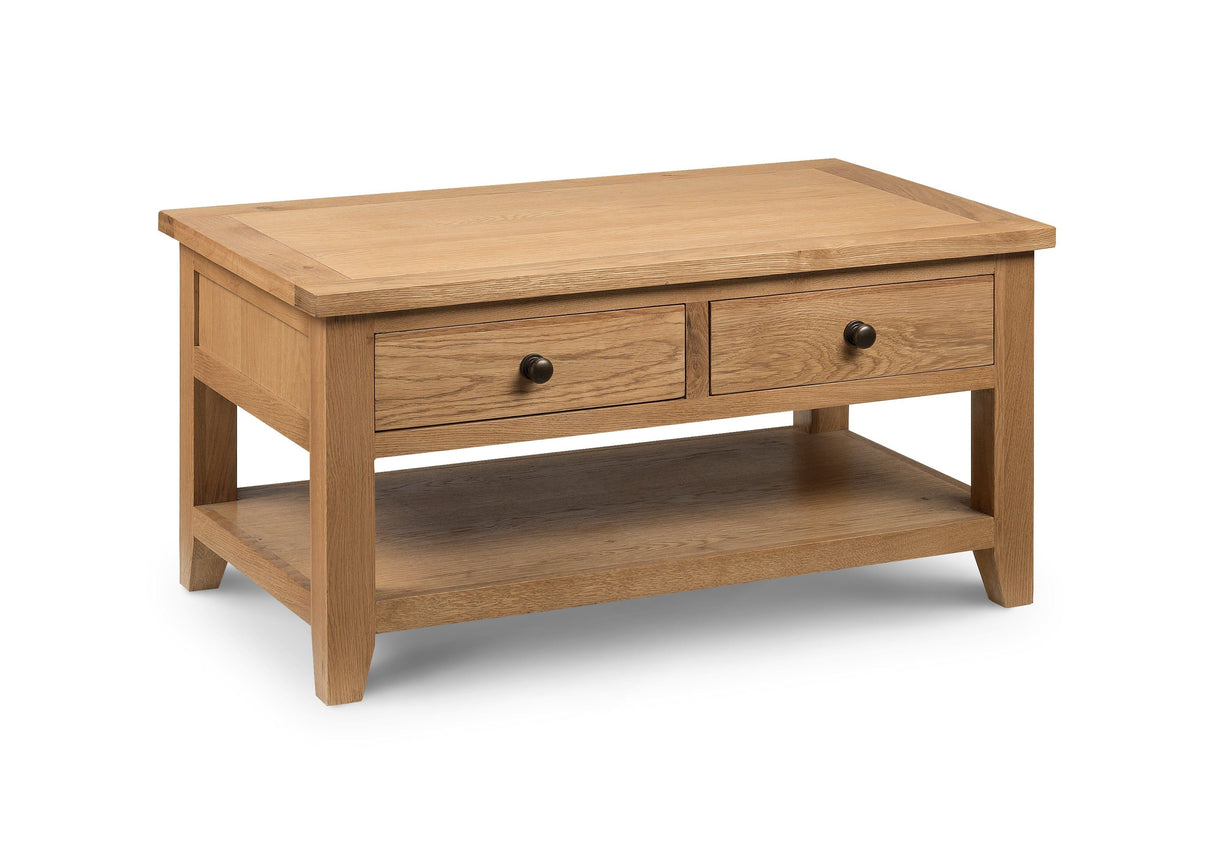 ASTORIA COFFEE TABLE WITH 2 DRAWERS ASS