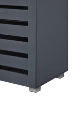 Euston 3 Door Shoe Cabinet - Dark Grey