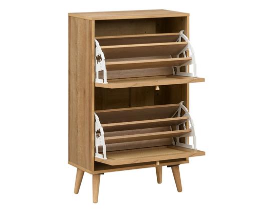Manila 2 Door Flip Down Shoe Cabinet
