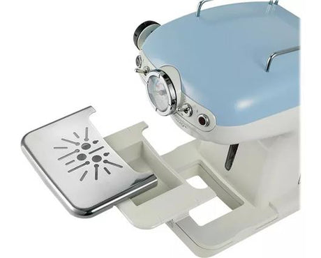 Ariete Manual Vintage Espresso Coffee Machine with Milk Frother - Blue